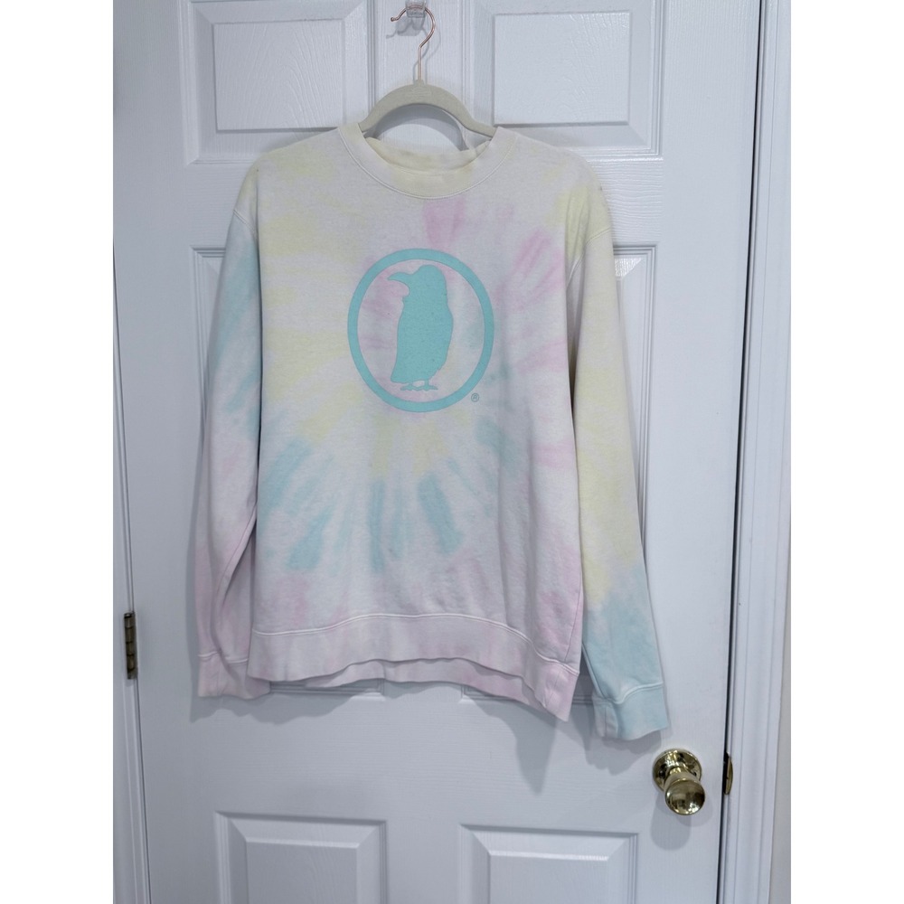 Rook Coffee NJ Pastel Tie Dye Sweatshirt Mens Medium Unisex Crewneck Logo